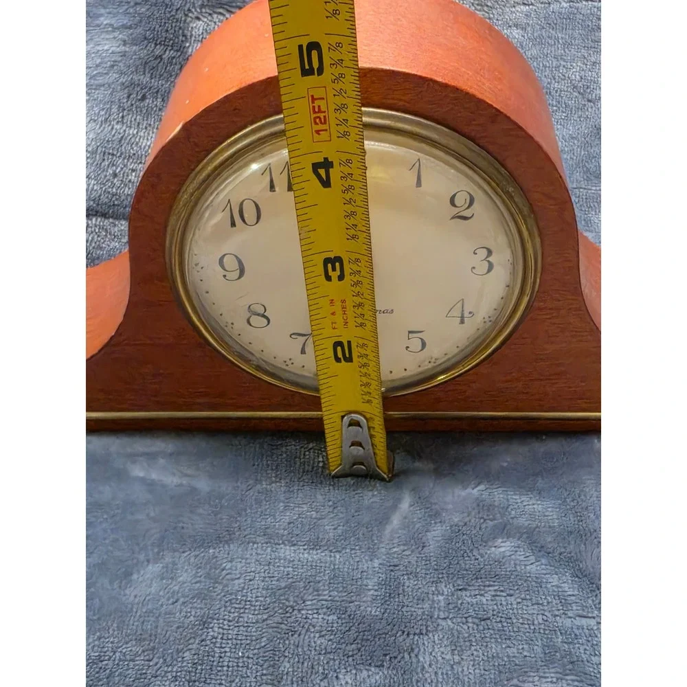 Seth Thomas Mantelette-W Mantel Clock Model 15483 Wood Case Vintage Alarm Clock
